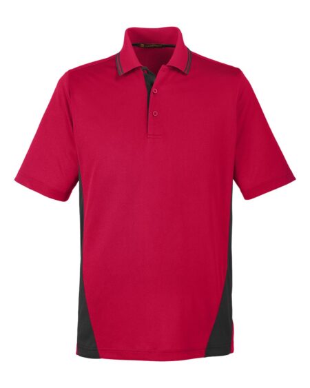 Harriton M386 Men’s Flash Snag Protection Plus IL Colorblock Polo