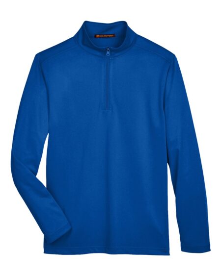 Harriton M748 Men’s Advantage Snag Protection Plus Quarter-Zip Pullover
