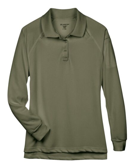 Harriton M211LW Women’s Advantage Long Sleeve Tactical Polo
