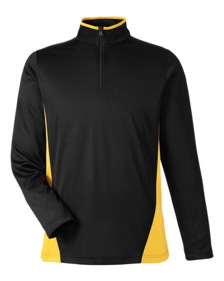 Harriton M786 Men’s Flash Snag Protection Plus IL Colorblock Quarter-Zip Pullover