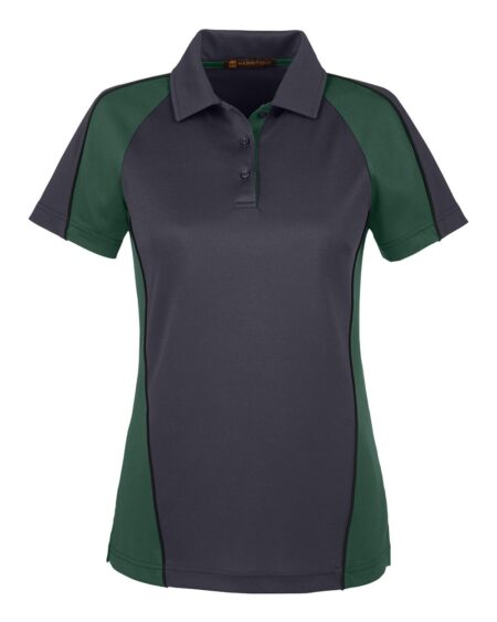 Harriton M385W Women’s Advantage Snag Protection Plus IL Colorblock Polo
