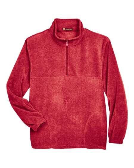 Harriton M980 Men’s Fleece Quarter-Zip Pullover