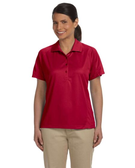 Harriton M374W Women’s Polytech Mesh Insert Polo