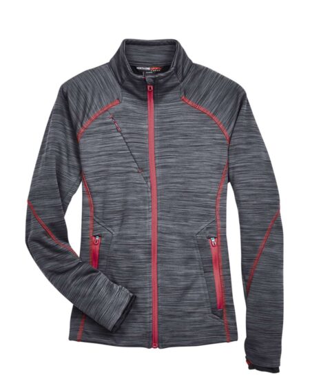 North End 78697 Women’s Flux Mélange Bonded Fleece Jacket