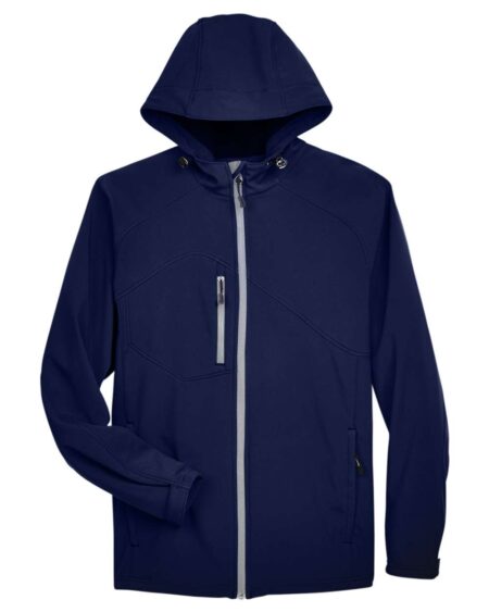 North End 88166 Men’s Prospect Two-Layer Fleece Bonded Soft Shell Hooded Jacket