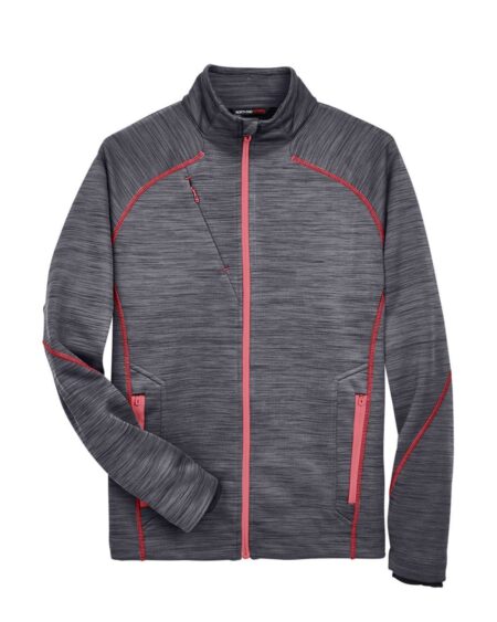 North End 88697 Men’s Flux Mélange Bonded Fleece Jacket