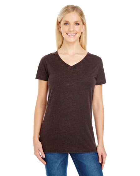 Threadfast Apparel 215B Women’s Cross Dye V-Neck T-Shirt