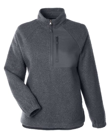 North End NE713W Women’s Aura Sweater Fleece Quarter-Zip Pullover