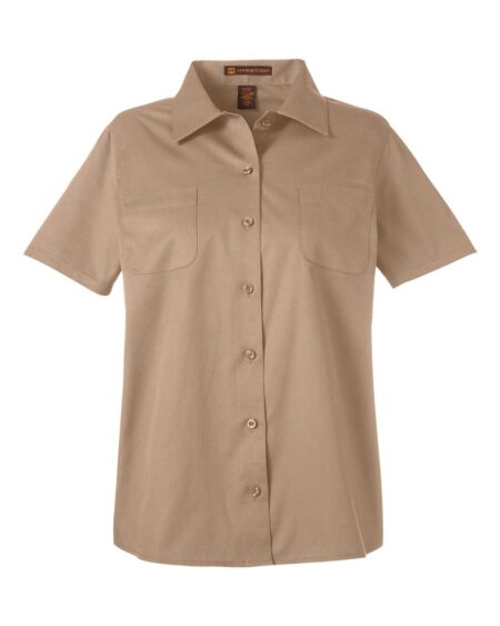 Harriton M585W Women’s Advantage IL Short Sleeve Dress Shirt