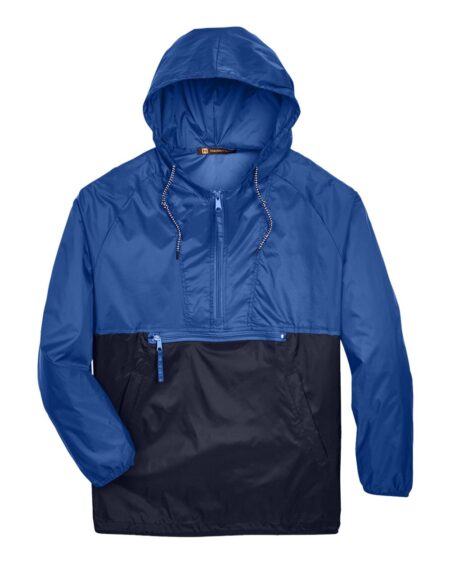 Harriton M750 Men’s Packable Hooded Nylon Jacket