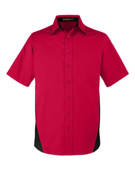Harriton M586T Men’s Tall Flash IL Colorblock Shirt