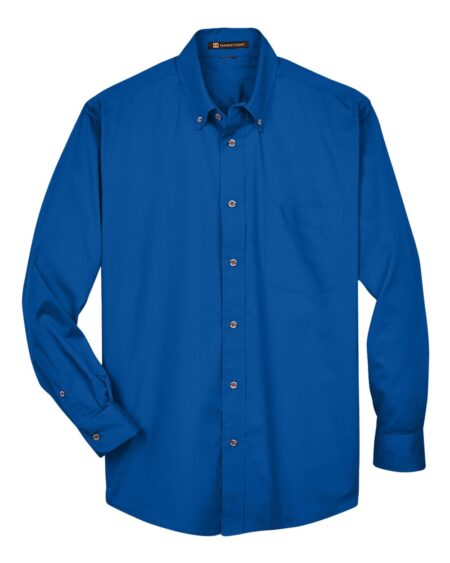 Harriton M500T Men’s Tall Easy Blend™ Twill Dress Shirt