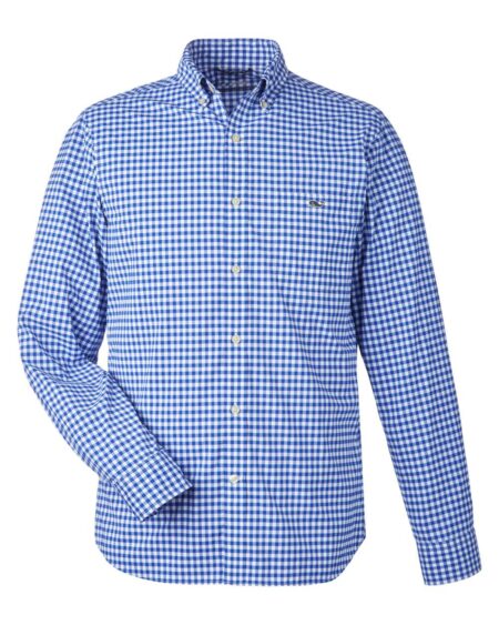 vineyard vines W012060 Men’s On-The-Go Nylon Gingham Shirt