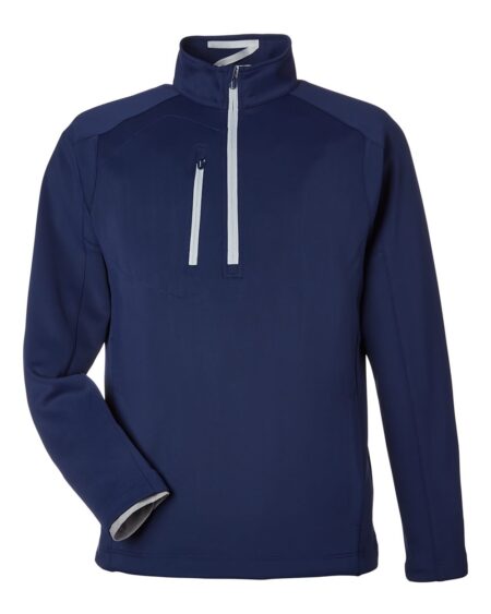 Front view of the navy Zero Restriction L330 pullover