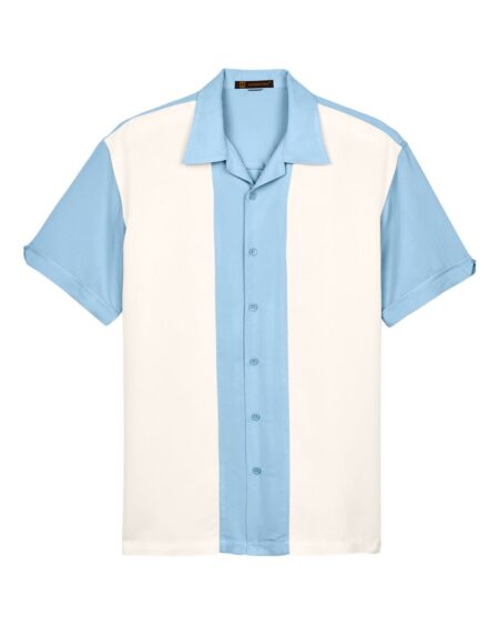 Harriton M575 Men’s Two-Tone Camp Shirt