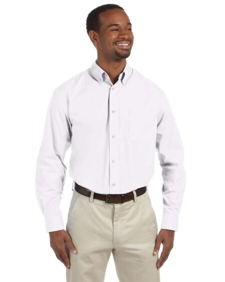 Harriton M510T Men’s Tall Essential Poplin