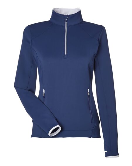 Sofia quarter-zip pullover shown from the front