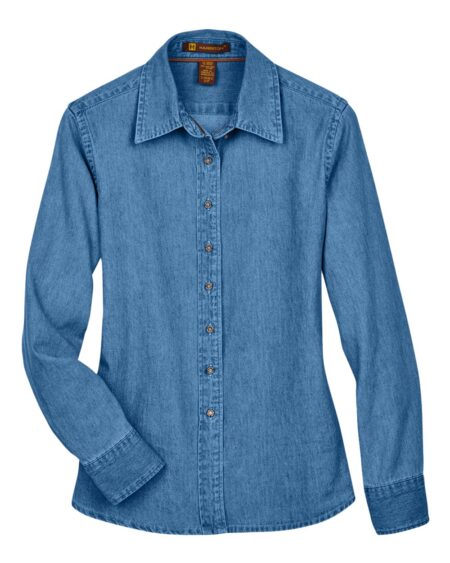 Harriton M550W Women’s Denim Shirt