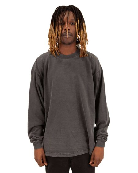 Shaka Wear SHGDLS Unisex Max Heavyweight Garment-Dyed Long Sleeve Tee
