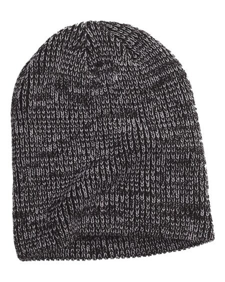 Big Accessories BA524 Ribbed Marled Beanie
