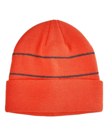 Big Accessories BA535 Reflective Cuffed Beanie