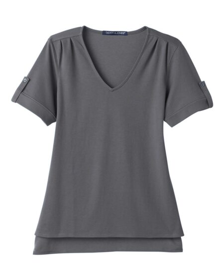 Devon & Jones DG20WB Women’s CrownLux Performance® Plaited Rolled Sleeve Shirt