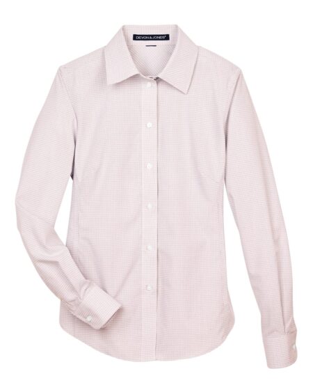 Devon & Jones DG510W Women’s Crown Collection® Micro Tattersall Woven Dress Shirt