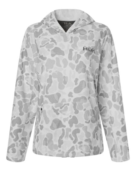 HUK H6130037 Women’s Coldfront+ KC Print Hooded Sweatshirt