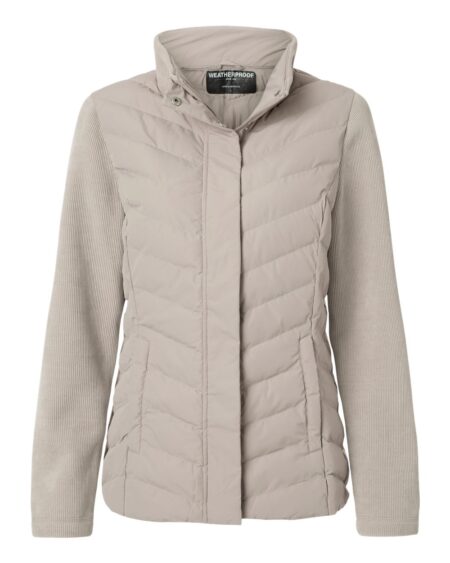Weatherproof W26719 Women’s Mixed Media Chevron Jacket
