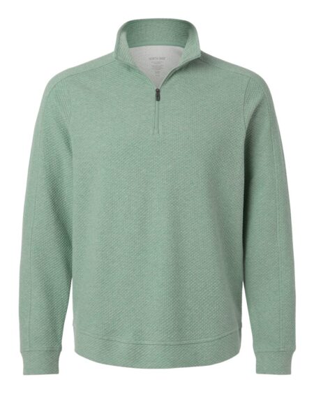 North End NE725 Men’s Spirit Textured Quarter-Zip Pullover