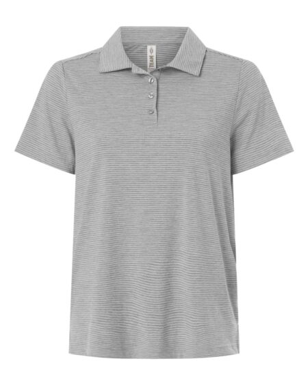 Team 365 TT125W Women’s Relay Heathered Stripe Polo