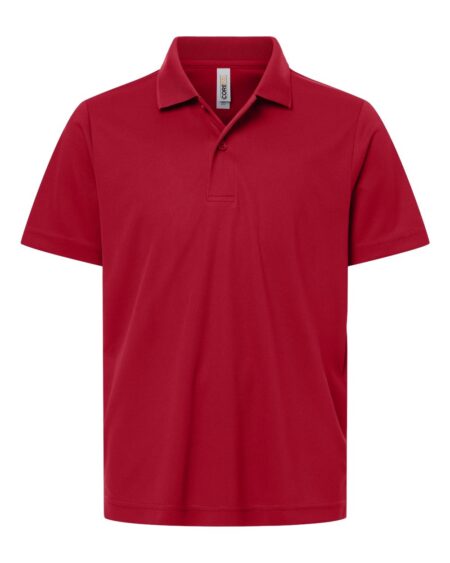 CORE365 CE108Y Youth Nova Performance Pique Polo