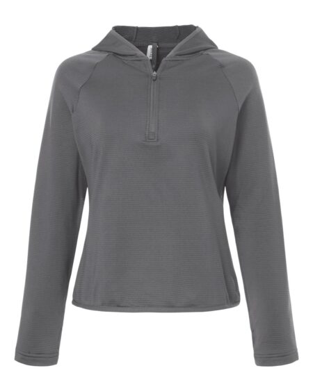 Team 365 TT200W Women’s Qualify Quarter-Zip Hooded Pullover