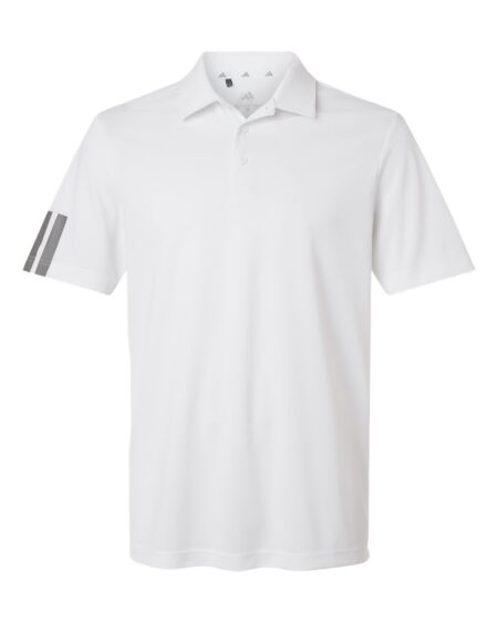 Adidas A719 Men’s Performance 3-Stripes Climacool Polo