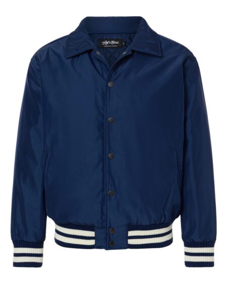Shaka Wear SHCVBJ Unisex Collared Varsity Jacket