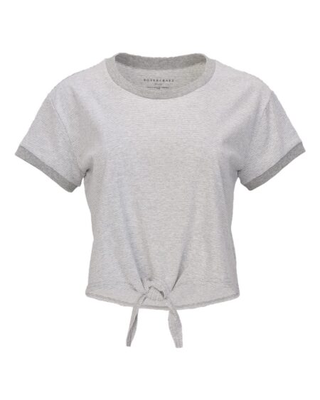 Boxercraft BW2107 Women’s Striped Tie Front T-Shirt