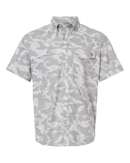 HUK H1500220 Men’s Tidepoint Printed Short Sleeve Shirt