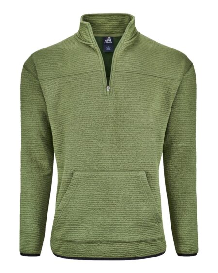 J. America 8773 Unisex Pebble Fleece Quarter-Zip Pullover