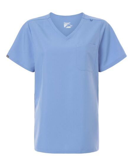 Hanes HSB000 Women’s V-Neck 1 Pocket Scrub Top