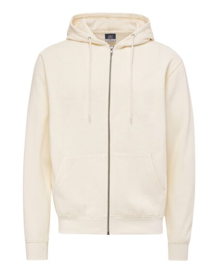 MV Sport 2349 Unisex Retro Heather Full-Zip Hooded Sweatshirt