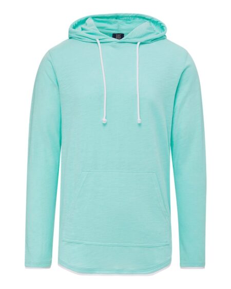 MV Sport 24401 Unisex Miles Slub Hooded Long Sleeve T-Shirt