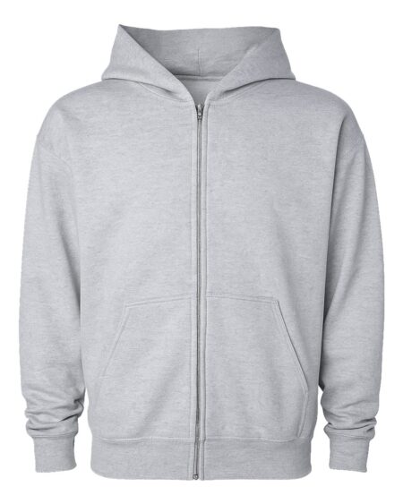 Independent Trading Co. IND420ZIP Unisex Mainstreet Heavyweight Full-Zip Hooded Sweatshirt