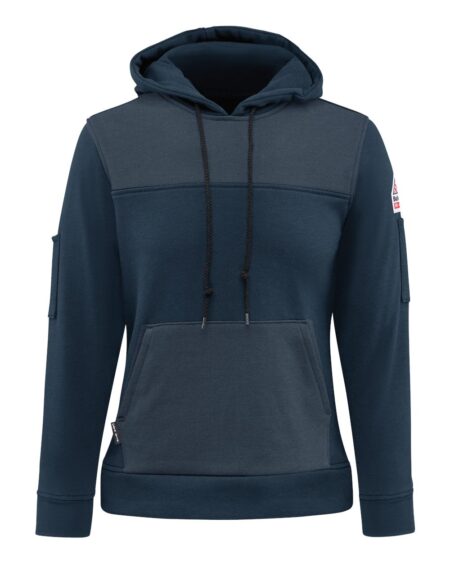 Bulwark SMM5 Women’s Flame-Resistant Fleece Hooded Sweatshirt