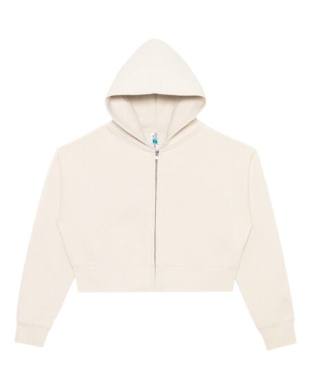 Lane Seven LS88003 Women’s Relaxed Cropped Full-Zip Hoodie Sweatshirt