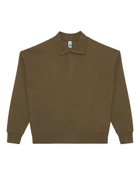 Lane Seven LS24012 Unisex Element Polo Collar Crewneck Sweatshirt