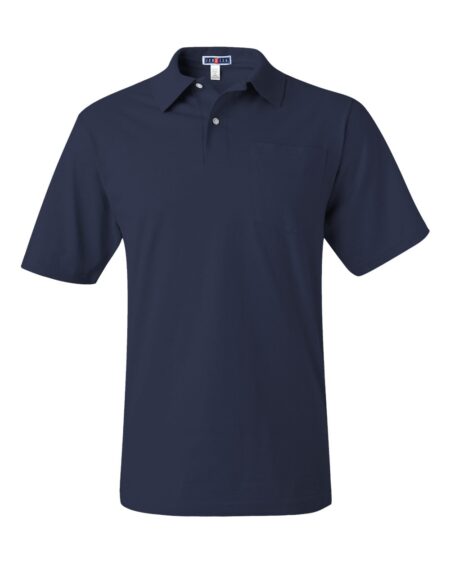 JERZEES 436MPR Men’s SpotShield® 50/50 Polo with Pocket