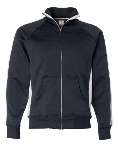 J. America 8858 Men’s Vintage Polyester Fleece Track Jacket