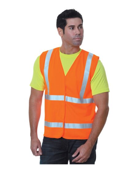 Bayside 3789 Unisex USA-Made Economy Class 2 ANSI Vest