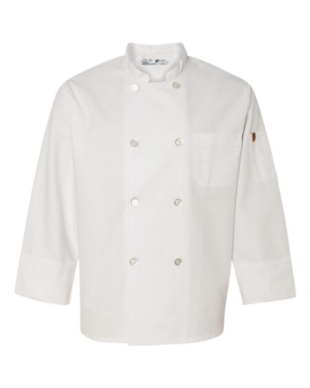 Chef Designs 0413 Eight Pearl Button Chef Coat with Thermometer Pocket