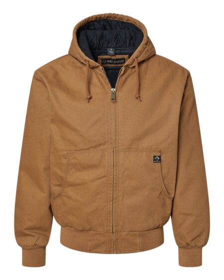 DRI DUCK 5020 Men’s Cheyenne Boulder Cloth™ Hooded Jacket with Tricot Quilt Lining